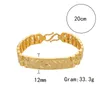 Link Bracelets Selead Design Flat Side Bracelet Chain Women Men Gold Plated Copper Luxury Wedding Jewelry Gift