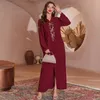 Etnische kleding diamant avondfeest moslimjurk vrouwen abaya femme capuchon jurken 2023 hijab caftan marocain kaftan robe Musulmane