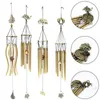 Figurines décoratives 1pc Copper Money Wind Chime Pendentif Balcony Outdoor Garden Decoration Metal Pipe Antique carils Bells Bells