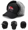 Berets Anime Golden Kamuy Logo Winter Warm Cap Cold Proof Cotton Hat Outdoor Ski Pullover Ear Protection Lei Feng