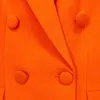 Womens Suits Blazers Tide Brand Retro Fashion designer Orange Series Suit Jacket Double-Breasted Slim Plus Size Women's Clothing A57