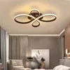 Plafoniere in stile nordico Soggiorno Lampada a LED Moderna minimalista in alluminio Camera da letto Moda creativa Apparecchi da pranzo