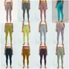 LL-1903 Mulheres Yoga Outfit Meninas Calças Compridas Correndo Cintura Alta Leggings Senhoras Roupas Casuais Adulto Ginásio Sportswear Exercício Fitness Wear3