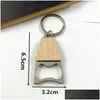 Openers Portable Small Bottle Opener With Wood Handle Wine Beer Soda Glass Cap Key Chain For Home Kitchen Bar Lx4078 Drop Delivery G Dh3Sv