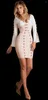 Robes décontractées Babatique Fashion Sexy Women Pink Bandage Dress Designer Elegant Evening Party Vestido