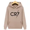 Męskie bluzy bluzy Cristiano Ronaldo Hoodie Cr7 Print Streetwear Football Star Men Men Women Fashion Tops Pullovers 230113