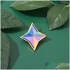 ピンブローチ漫画Genshin Gem Pins Brooch Fashion Zinc Alloy Gold Forpointed Star Enamel for Women Jewelry Harajuku Clo Dhvd4