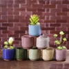 Vasi per fioriere Mini vaso di fiori in ceramica incrinato di ghiaccio Colorf Vaso di fiori carino per la decorazione del desktop Piante in vaso carnose 8 colori Drop D Dhrxe