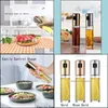 Ustensiles de cuisine Cuisine en acier inoxydable Huile d'olive Pulvérisateur Bouteille Pompe Pot Leakproof Grill BBQ Distributeur Outils de cuisine Drop Deliver Dhmcc