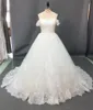 New wedding dress Europe and America shoulder size trailing dress manufacturers wholesale DM68