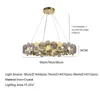 Lâmpadas pendentes Light Luxury Crystal Chandelier