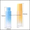 Packing Bottles New10Ml Jade Roll On Bottle Travel Portable Mini Glass Essential Oil Natural Crystal Stone Cosmetic Empty Bottling R Ot09R