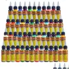 Tattoo Inks Solong inkt 50 kleuren 1 oz /fles 30 ml Creamsicle Kleur Pigment Drop levering Gezondheid Schoonheid Tatoeages Body Art DHGE4