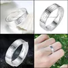 Band Rings Vintage Sier Unique Style Party Wedding For Women Ethnic Color Love Engagement Ring Drop Delivery Jewelry Dhx7G