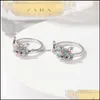 Boucles d'oreilles collier mignon dessin animé chat anneau ensemble couleur tache chaton enfants ensembles de bijoux animaux livraison directe Othfe