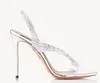 夏の女性ヌードサンダルデザイナーサンダルシューズストラッピーデザインaqusazzures buk in blush suede sude sandal mul bridal mule party lady high heels mules