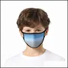 デザイナーマスク折りたたみ可能なフェイスマスク再利用可能なマスカリラダストリフォリットリスポイレータグラディエント換気抗菌洗浄可能な保護WO DH4V9