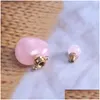Party Favor Crystal Per Bottle Pendant Pink Aromatherapy Essential Oil Flaskor Diy Fashion Jewelry Accessories 2cm Drop Delivery Hom DHKGL
