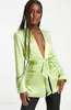 Menina verde -verde da primavera Moda Moda Blazer para Casamento Slim Fit Mother of the Bride Jacketevening Party Blazer Guest Use One PCs