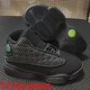 2024 Jumpman 13 Basketball Shoes White Lucky Green Starffish Cny Children Outdoor Sports Shoes 28-35