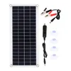 الألواح الشمسية 300W لوحة شمسية مرنة 12V شاحن بطارية مزدوج USB مع 10A-60A وحدة تحكم الخلايا الشمسية بنك الطاقة لليخوت السيارة RV 230113