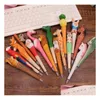 Żel długopis 200pcs Lot Animal Drewen rzeźbia Kreatywne pióro Pen Wood Ball Point ręcznie robiony SCPTURE UPRODU