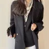 Modischer doppelseitiger 100er-Mantel aus Wollmischung für Damen, zweiteilig, Weste und Oberbekleidung und Umhang, einfarbig, 230112