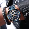 Armbanduhren Curren Mode Uhren mit Edelstahl Top Marke Luxus Sport Chronograph Quarzuhr Männer Relogio Masculino 230113