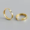 New Simple Style 925 Sterling Silver Hoop Earring For Women Girls Wedding Party Gifts Round Circle Earrings