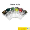 14mm 18mm Male Wig Wag Bowl High Quality Colorful Heady Bowl Bong Piece Smoking Accessories For Water Bongs Dab Rigs