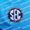 Футбольные майки NCAA Ole Miss Rebels Football Jersey Matt Corral Sugar Bowl Patch Red Baby Blue Size S-3xl Все сшитые вышивка