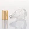 Quality 8ml Refillable Travel Clear Glass Roller Bottle Essential Oil Perfume Roll On Bottles Cosmetic Container Jar Vial