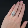 Eheringe CiNily erstellt weiße Zirkonia Emaille versilbert Großhandel für Frauen Schmuck Party Geschenk Ring Größe 6-9 NJ61