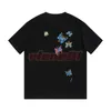 Hommes Femmes Casual T-shirt Designer Hommes Mode Papillon Broderie T-shirts Couples Rue T-shirts D'été Taille XS-L