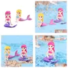 庭の装飾Mermaid Gnomeミニチュアの置物妖精の装飾サクタス成功プランターアクセサリーマイクロランドスケープ水族館WATE DHGJF