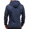 Mens Hoodies Sweatshirts Harajuku Cotton Casual Half Dome Full Zip Hooded Autumn Winter Clothing 230113