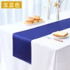 Bordslöpare 10pc Satin Runners for Home Banket Wedding Party Supplies Dining Cloth Decoration Chemin de Table Multicolor 230113