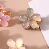 Double Side Crystal Flower Cabine Ribbon Rhinestones Alloy Clance