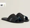 Summer Luxury Izmir Men Sandals Shoes Calfskin Leather Man Slippers Slip On Beach Slide Flats Boys Flip Flops Comfort Footwear EU 38-46