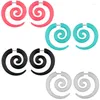 Stud Earrings 2pcs Acrylic Fake Cheater Stretcher Plugs Tunnel Faux Ear Taper Gauges Spiral Piercing Expander Body Jewelry 16G