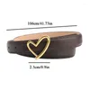 Belts Women Fashion Dress Jeans Belt PU Leather Metal Buckle Heart Pin Waist Lady Girls Leisure Waistband Oval