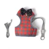 Dog Tag ID Card Harness Pet Accessories Traction Rope Small and Cat Breathable Vest Chest Strap Plaid Fashion Tractor 230113