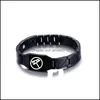 Bracelets de charme Scp Foundation Secure Contenir Protéger Bracelet Femmes Hommes Personnaliser Magnétothérapie Sport Casual Bracelet Bracelet Cadeau Otmfo