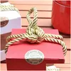 Gift Wrap Creative Design Kraft Paper Box With Clear Window Honey Jam Tea Brown Sugar Candy Rope Lx0232 Drop Delivery Home Garden Fe Dhxva