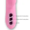 Skönhetsartiklar kanin 360 graders rotation g Spot Vibrator som driver stor elektrisk vibrerande dildo för kvinnor klitoris silikon sexig leksak