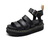 Sandaler 2023 Summer Women's Shoes Flat Platform Roman Style Female Leather Casual Open Toe Gladiator Wedges Ladies