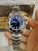 Met originele doos Mannen kijken blauwe zee-wederzeer keramische bezel 44 mm roestvrij staal automatische zwarte duikersharen horloges polshorloges