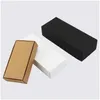 Cadeau cadeau brun / blanc / noir kraft boîte en carton emballage artisanal noir avec couvercle boîtes en carton lx0560 livraison directe jardin f dh2ob