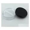 Verpakkingsflessen Nieuwe 100 stcs/lot 20g cosmetische potten met poederzifter en deksel gaas mesh puff lege doos jar containers make -up sn2175 drop de dhoqv