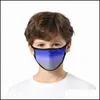 デザイナーマスク折りたたみ可能なフェイスマスク再利用可能なマスカリラダストリフォリットリスポイレータグラディエント換気抗菌洗浄可能な保護WO DH4V9